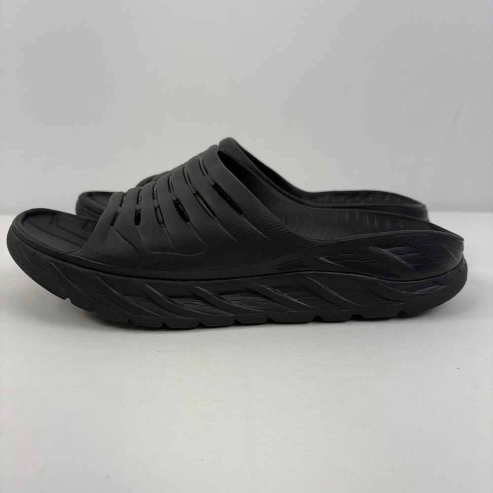 Hoka One One Men's Ora Recovery Slide 2 Black Sandals 1099673 Size 10